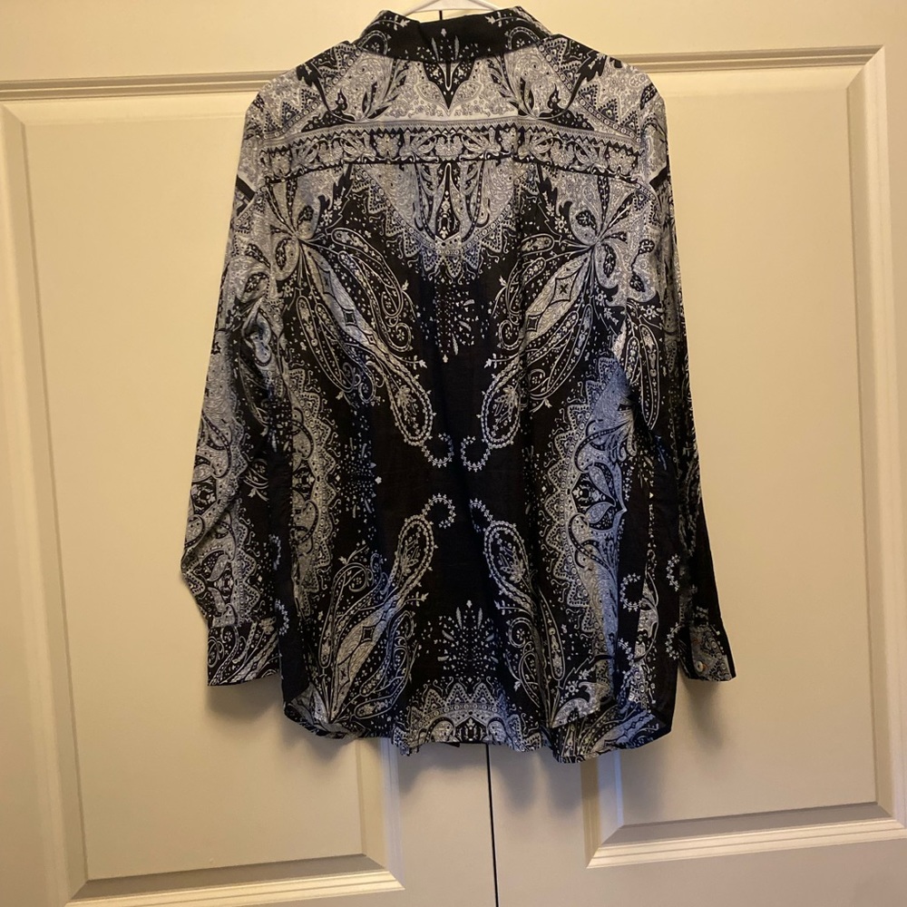 Talbots button up top - Picture 6 of 6